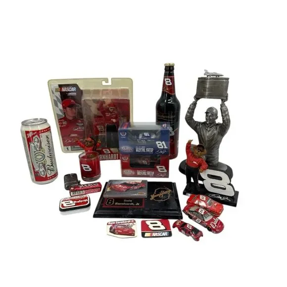 Dale Earnhardt Jr Lot Collectables 1st Daytona 500 win Trophy zippo Budweiser - Picture 2 of 13